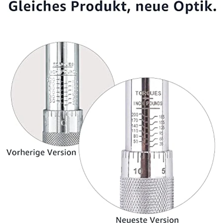 AmazonBasics Einrastender 1-4-Inch -Drehmomentschlüssel, 35-200 in.-lb, 3.95-22.5 Nm – Bild 2