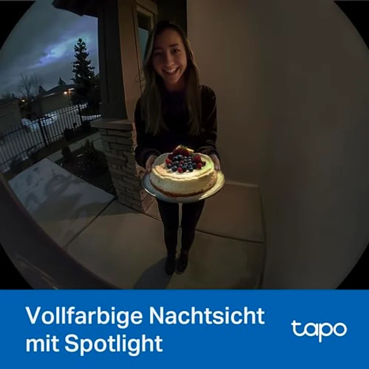 TP-Link Tapo D235 Video-Türklingel Akku/Festverdrahtet (Video Doorbell) | 2K 5MP, Farbe Nachtsicht, 180° ultrabreiten Sichtfeld, 10000 mAh Nicht entfernbarer Akku, Mit Chime, Alexa – Bild 5