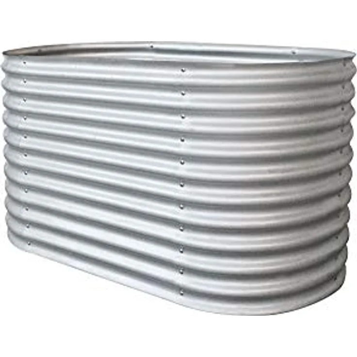 RS Trade® Rimini XL Hochbeet L 200 cm x B 100 cm x H 82 cm Gemüsebeet Gartenbeet Kräuterbeet Anzuchtbeet Frühbeet Stahl-Wellblech Zink-Alu Metall witterungsbeständig – Bild 4