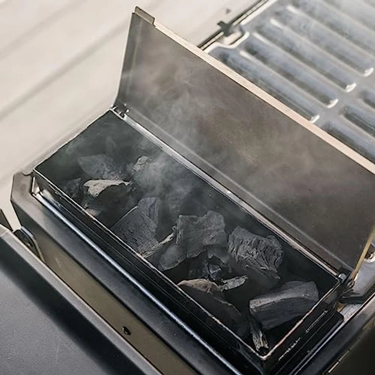 Masterbuilt® Tragbarer Holzkohlegrill und Smoker mit Wagen – Bild 4