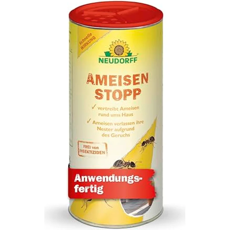 Neudorff AmeisenStopp – Effektives Ameisenstreumittel, insektizidfrei, 200 g, Weiß – Bild 1