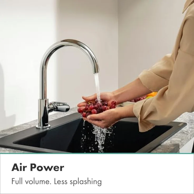 hansgrohe Vernis Blend M35 Einhebel-Küchenmischer 210 1jet, Chrom – Bild 4