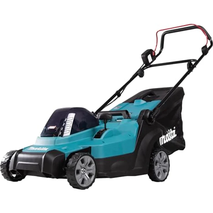 Makita Akku-Rasenmäher 'LM004GZ', max 40V, 43 cm Schnittbreite, 50 l, ideal für Rasenflächen bis 830 m², inkl. Mulchstopfen, zentral verstellbare Räder. – Bild 4