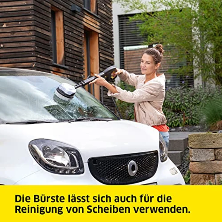 Kärcher Rotierende Waschbürste WB 130, mit Universalbürstenaufsatz, Zubehör für die Kärcher Hochdruckreiniger K 2-K 7, austauschbarer Bürstenaufsatz, Anwendung: Fenster, Gartenmöbel, Fahrzeuge – Bild 5