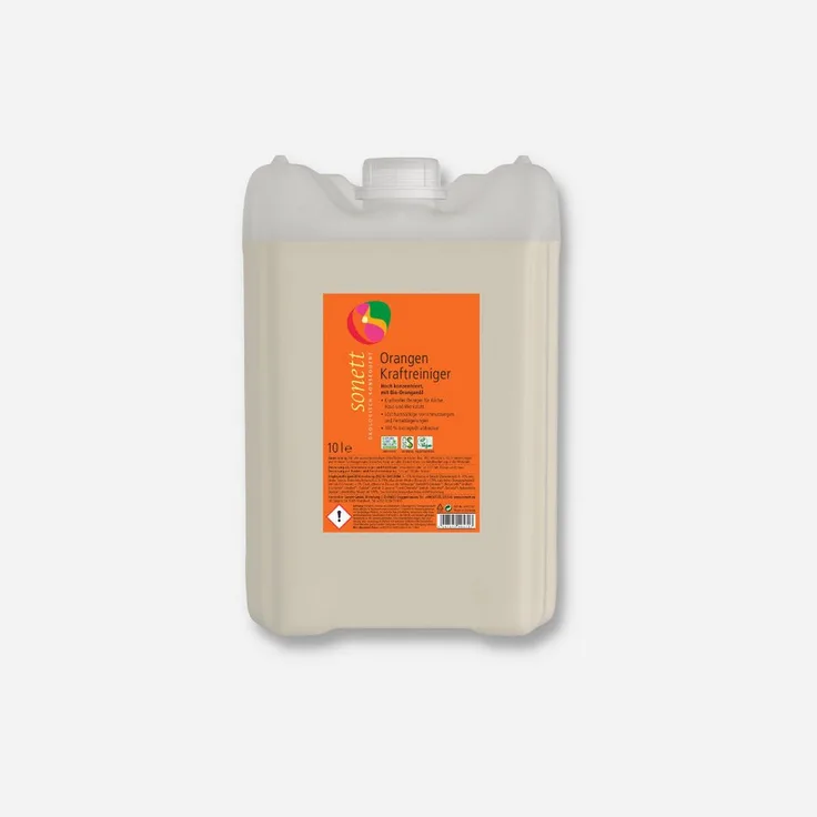 Sonett Orangen Kraftreiniger 10 l Universalreiniger, hoch konzentriert mit Bio-Orangenöl