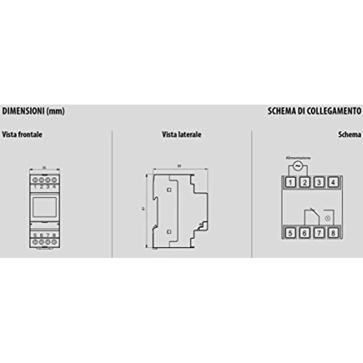 VEMER VP871800 MEMO DW E Digitale Zeitschaltuhr mit täglicher oder wöchentlich Programmierung, DIN-Schienenmontage, hellgrau (RAL 7035) – Bild 2