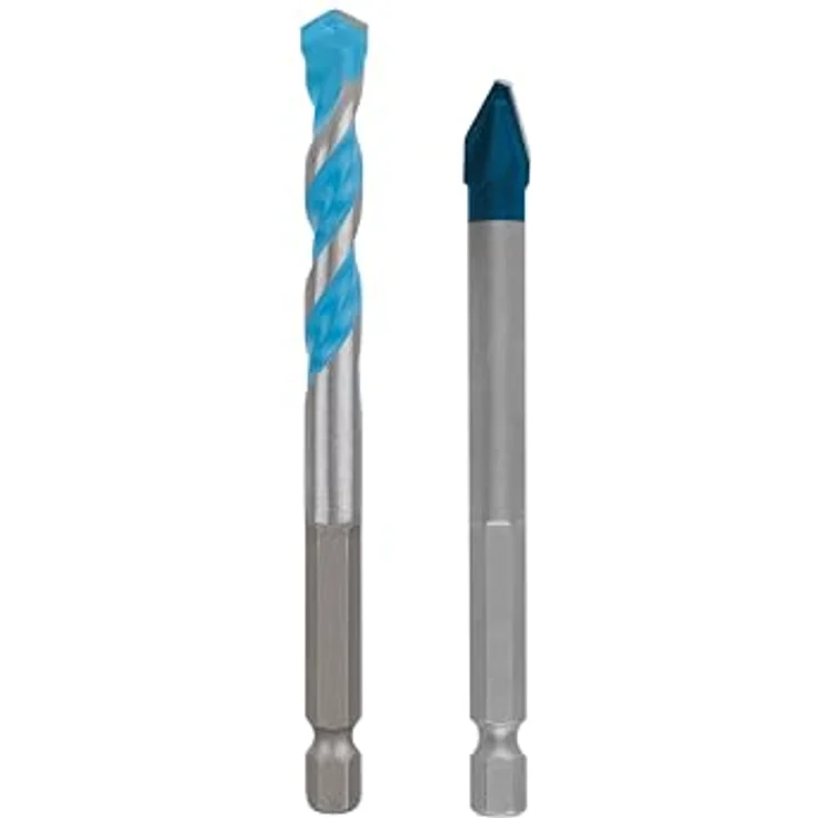 Bosch Expert HEX-9 Hard Ceramic + HEX-9 Multi Construction Bohrer, 8 mm, 2-tlg., präzise Bohrung für Fliesen und Baustoffe – Bild 1