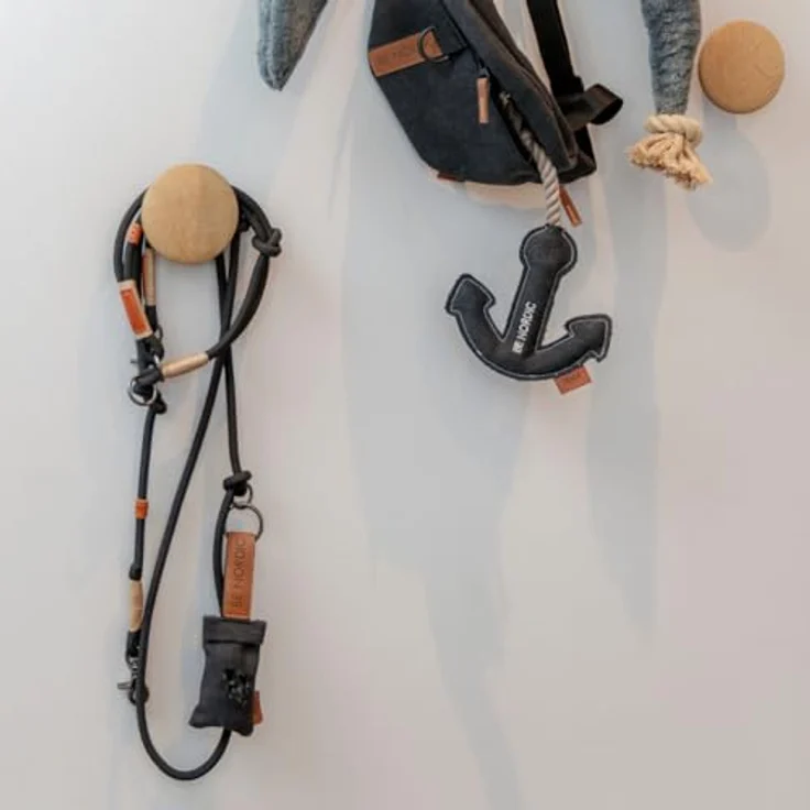 TRIXIE Hundeleine BE NORDIC V-Leine L–XL, 2,00 m ø 13 mm in schwarz/sand - verstellbare Hundeleine mit nordischem Charme - für große bis sehr große Hunde - 17235 – Bild 5