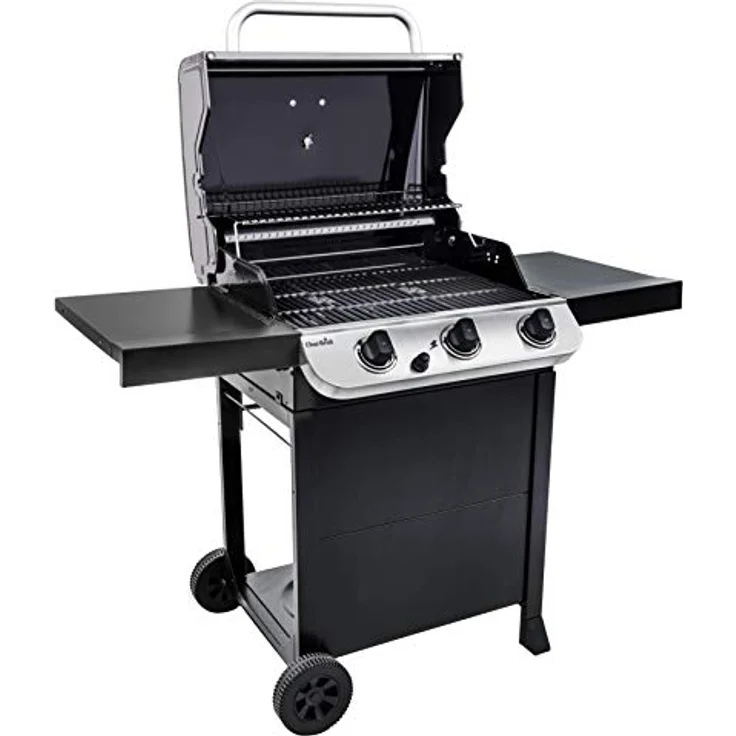 Char-Broil 310 B Convective Gasgrill, 3 Brenner, schwarz, mit Deckelthermometer, mit Warmhalterost – Bild 4