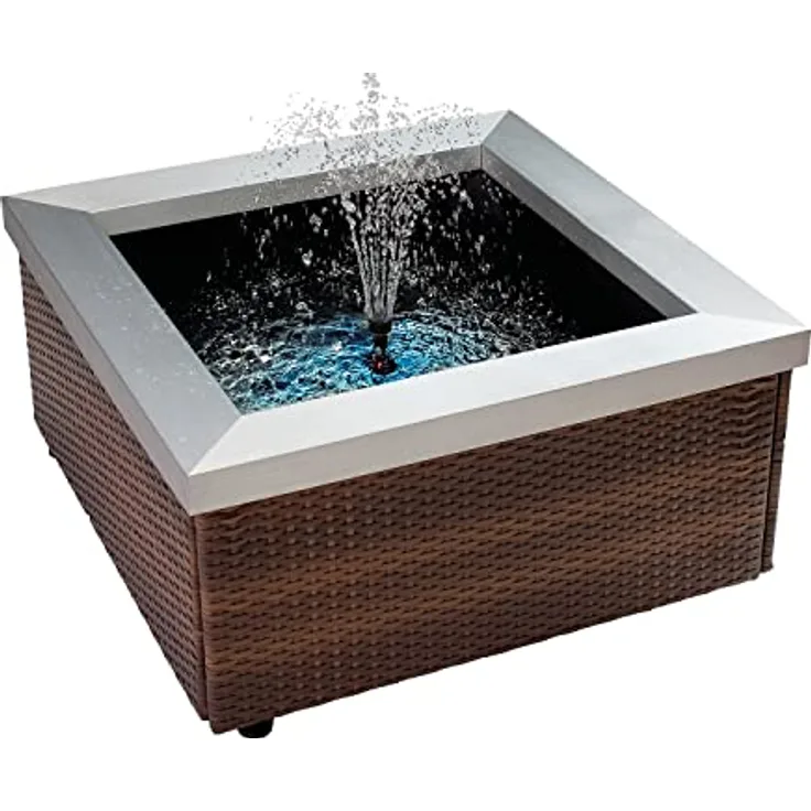 FIAP Bell´Acqua® Home Pond, Teich- und Springbrunnen mit integrierter Pumpe, 775 x 775 x 400 mm, geräuscharm, wasserresistent