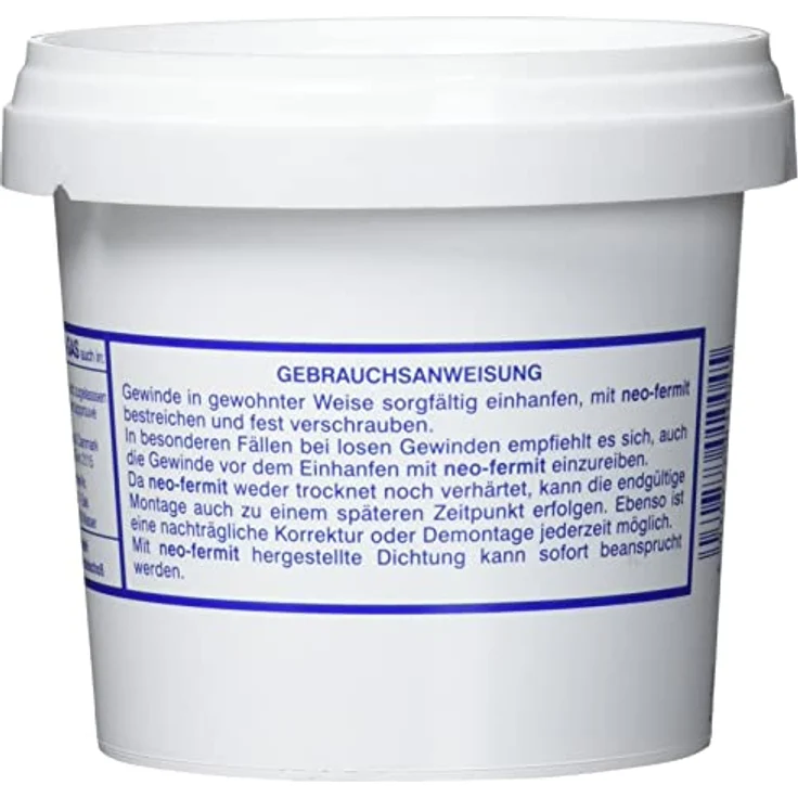 Fermit Neo Fermit, Gewindedichtpaste für Metallgewindeverbindungen, DVGW-zertifiziert, 450g Dose – Bild 3