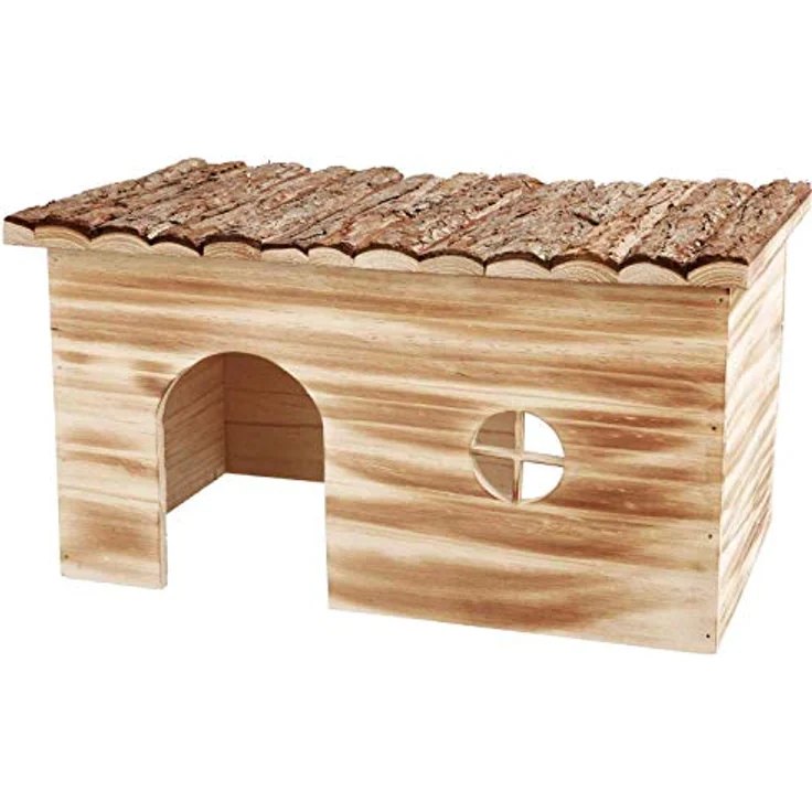 Trixie 61975 Natural Living Haus Grete, geflammt, 45 × 24 × 28 cm – Bild 1