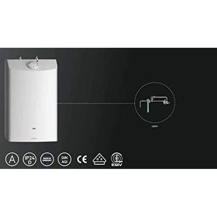 AEG DKU druckfester Kleinspeicher 10 Liter, 2 kW für zwei Zapfstellen, Untertisch, stufenlose Temperaturwahl 35-82 °C, steckerfertig, 229481 – Bild 3