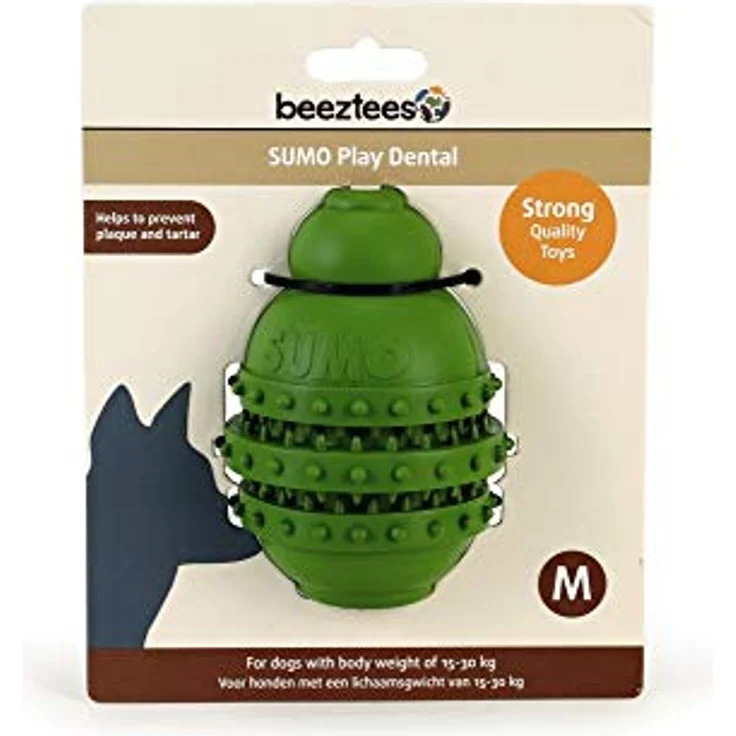 Beeztees Sumo Play Dental L: 9 cm B: 9 cm H: 12 cm M grün – Bild 2