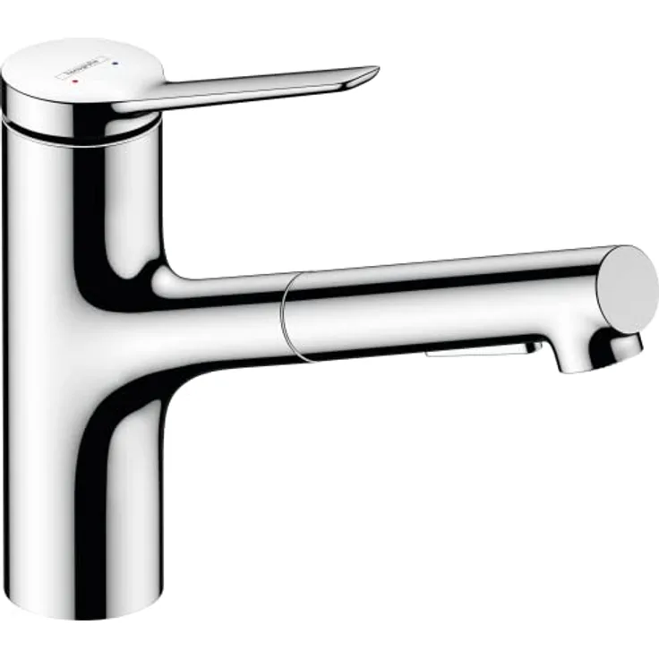 hansgrohe Küchenarmatur Zesis M33 Einhebel-Küchenmischer mit Ausziehbrause, 2jet, verchromt, 150° schwenkbar