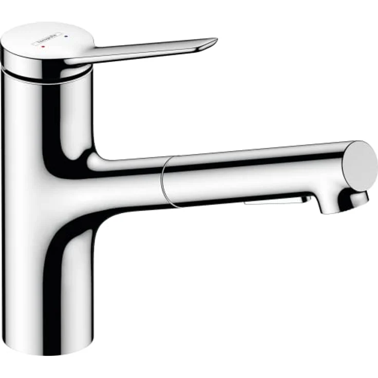 hansgrohe Küchenarmatur Zesis M33 Einhebel-Küchenmischer mit Ausziehbrause, 2jet, verchromt, 150° schwenkbar – Bild 1