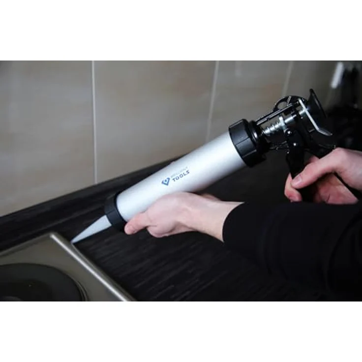 BRILLIANT TOOLS Kartuschen-Pistole BT094901, 310 ml, Aluminiumgehäuse, stufenloser Vorschub, langlebig für Dichtstoffe – Bild 8