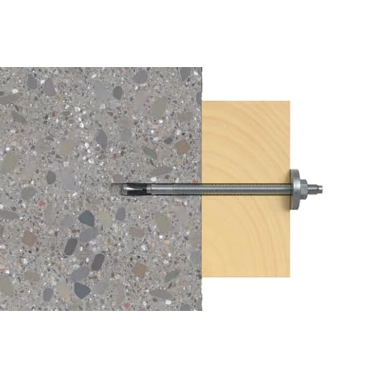 fischer Deutschland Vertriebs GmbH Bolzenanker FAZ II Plus 12/100 HBS, Galvanisch verzinkter Stahlanker für Holzbaunorm mit hoher Tragfähigkeit – Bild 6