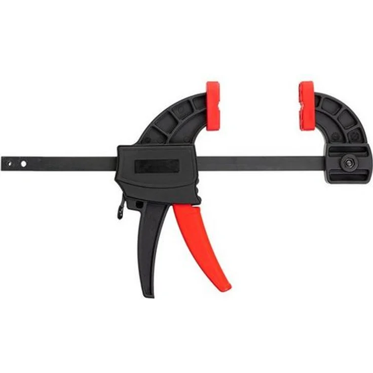 DEMA Einhandzwinge Basic, Schnellspannzwinge 450 mm mit hoher Druckstärke und stabilem Pistolengriff