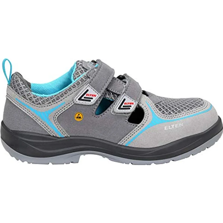 ELTEN MILA aqua Easy ESD S1 Sicherheitsschuh, Damen-Sicherheitssandale, Mikrofaser/Meshmaterial, grau – Bild 6