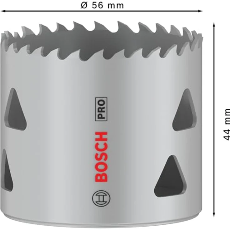 Bosch 1x PRO Multi Material Lochsäge (für Weichholz, Trockenbauwand, Ø 56 mm, Professional Zubehör Bohrmaschine/Schrauber) – Bild 3