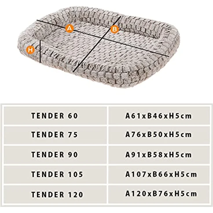 Ferplast Hundematte Hundekissen TENDER 90, umweltfreundliches Fell für zusätzlichen Komfort, 91 x 58 x h 5 cm. – Bild 4