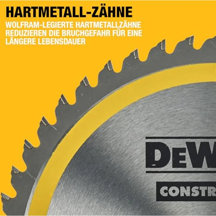 DeWalt Bau-Kreissägeblatt für Stationärsägen-Kreissägenblatt (250-30 mm 48WZ, universeller Einsatz und Querschnitte) DT1957 – Bild 6