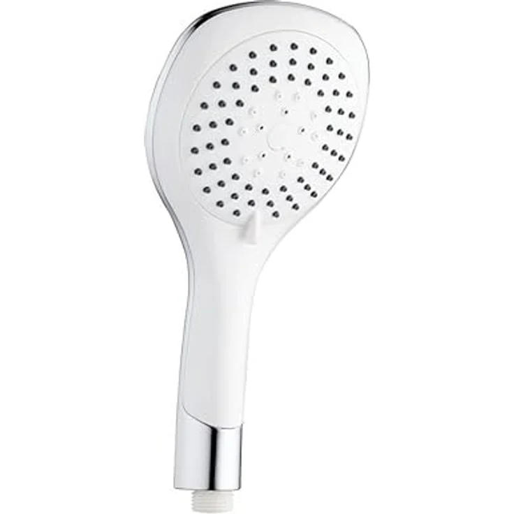 Aloni Handbrause TM55085, Duschkopf mit 5 Stufen, weiß chrom – Bild 1