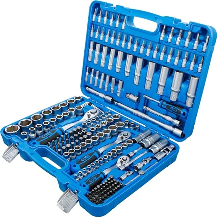 BGS technic Bohrer- und Bitset 2245, 62-teiliges Set mit verschiedenen Bits und Werkzeugen aus Chrom-Vanadium-Stahl – Bild 6