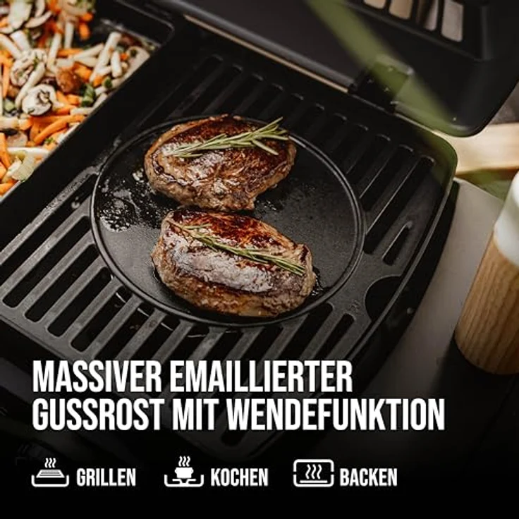 Enders® Urban II Pro Gasgrill mit 2 Edelstahlbrennern, silber – Bild 3