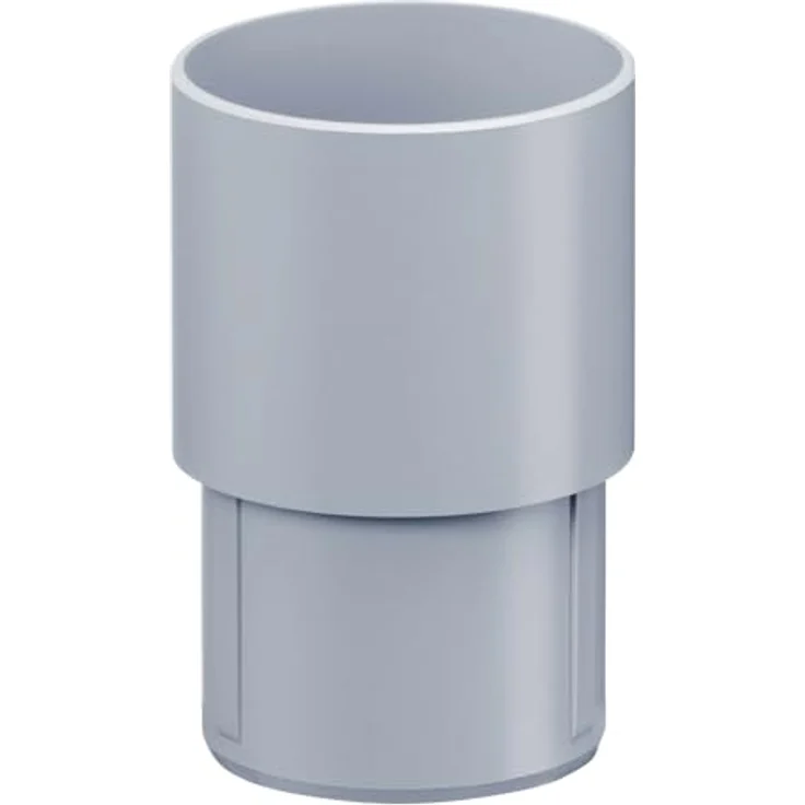 INEFA Fallrohr Verbinder DN50 / 50mm, witterungsbeständiger PVC-U Kunststoff, einfache Montage – Bild 1