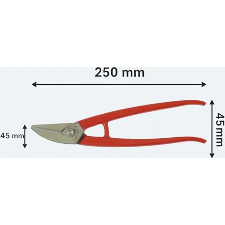 STUBAI Lochschere links 250 mm | Metall/Stahlblech | einfache gerade und kreisförmige Schnitte | Figurenschere | Lochschere – Bild 7