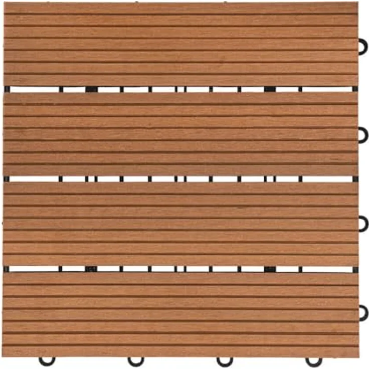 HOME DELUXE WPC Holzfliesen - Alle Varianten Hellbraun, 6 qm – Bild 1