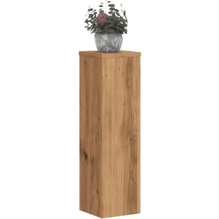 vidaXL Blumenständer Pflanzenständer 2 Stk. Artisan-Eiche 17x17x60 cm Holzwerkstoff (2 St) – Bild 3