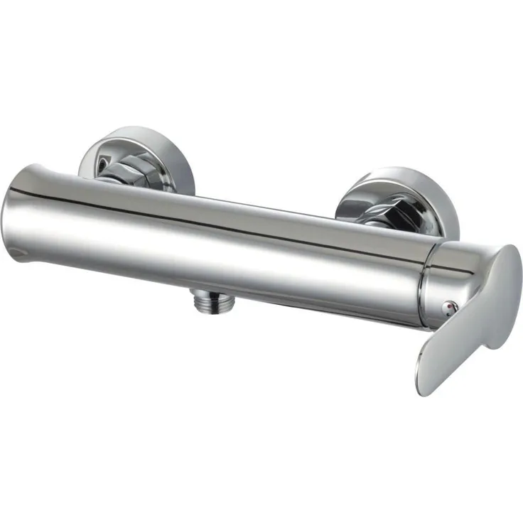 Primaster Duscharmatur Dresden, Einhebelmischer verchromt mit Rückflussverhinderer, Hochdruckanschluss