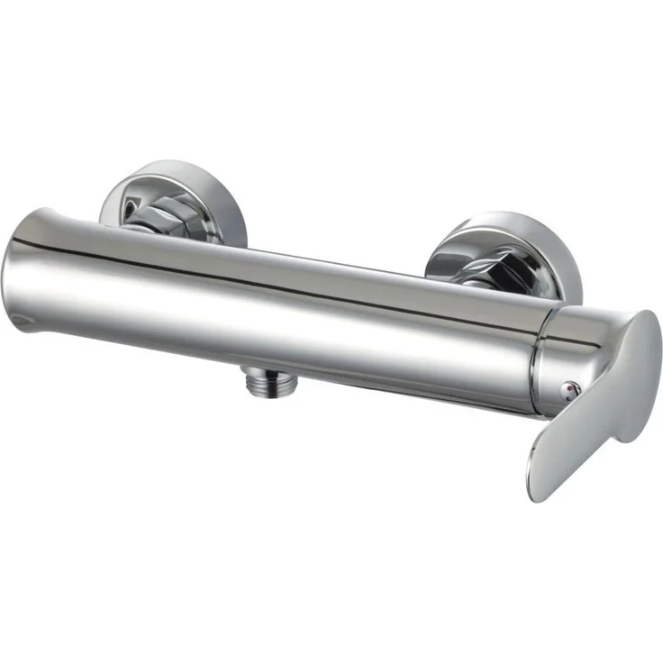 Primaster Duscharmatur Dresden, Einhebelmischer verchromt mit Rückflussverhinderer, Hochdruckanschluss