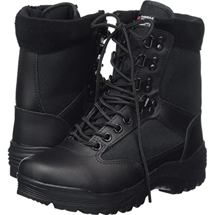 Mil-Tec Tactical Boot, schwarz, mit YKK® Zipper, US Gr. 6 EU 39, temperaturregulierend und wasserdicht – Bild 7