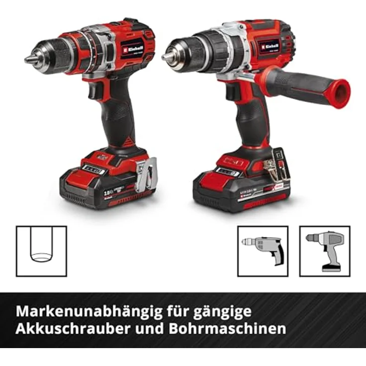 Einhell 19-tlg. HSS-G Metallbohrer-Set, präzise 135° Split Point Spitzen, Aufbewahrungskassette mit Aufstellfunktion – Bild 15