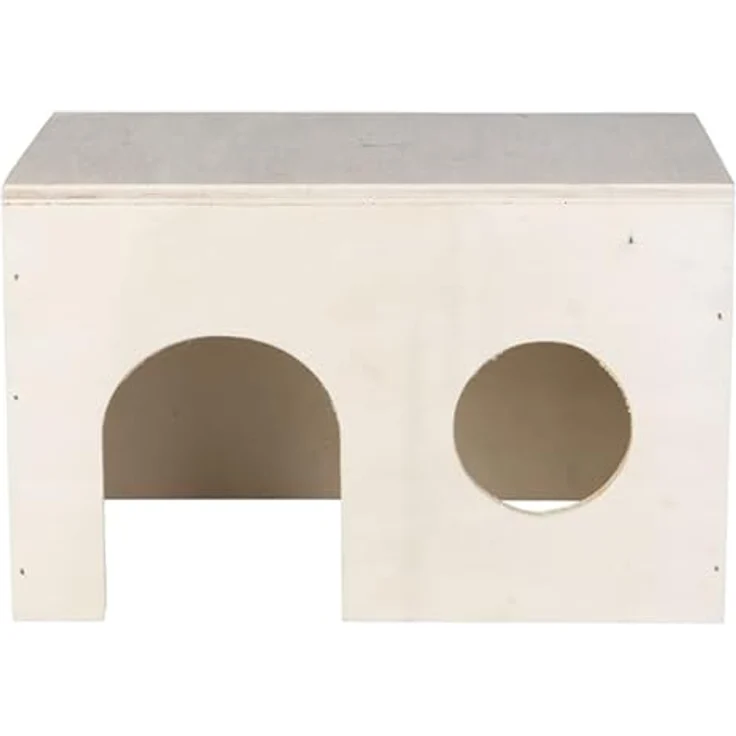 MICA Nagerzubehör - Nagerhaus Natur - ca. 24 x 15 x 15 cm, idealer Rückzugsort für Nager – Bild 2