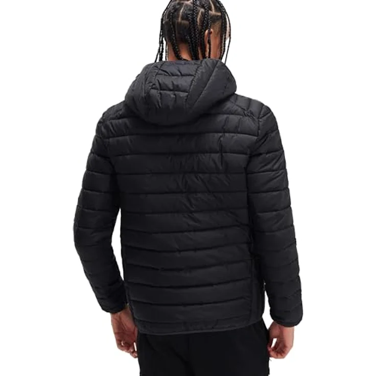 Ellesse Steppjacke Lombardy (1-St), Arbeitsjacke aus 100% Mikro-Polyester, Steppeinsätze, verdeckte Taschen und Kapuze, gesticktes Semi-Palla und Logo, Reißverschluss mit Semi-Palla, blau – Bild 3