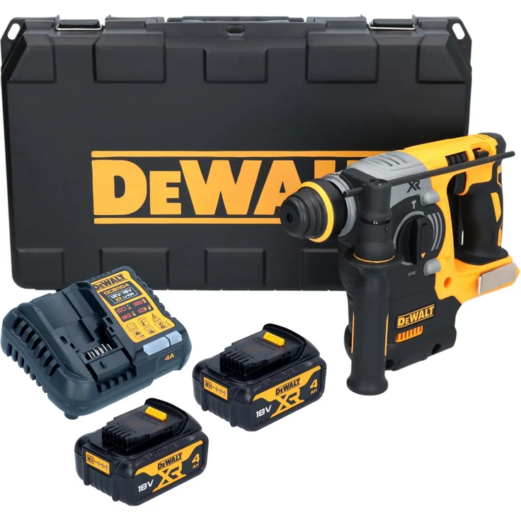DeWalt DCH 273 M2 Akku Kombihammer 18 V, 2,1 J SDS Plus, brushless, inkl. 2x Akku 4,0 Ah, Ladegerät, Koffer
