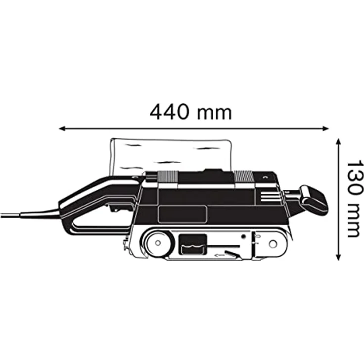 Bosch Professional 601274708 Bandschleifer GBS 75 AE – Bild 3