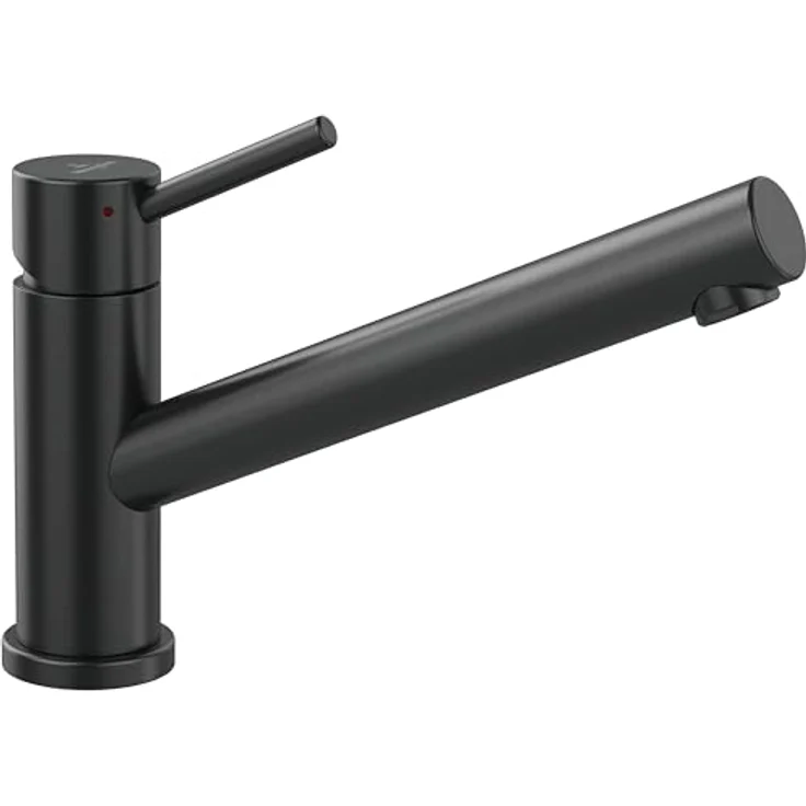 Villeroy & Boch Como Window 92570005, Hochdruck Küchenarmatur aus Edelstahl Anthracite, 360° schwenkbar, herausziehbar für Fenstermontage – Bild 1