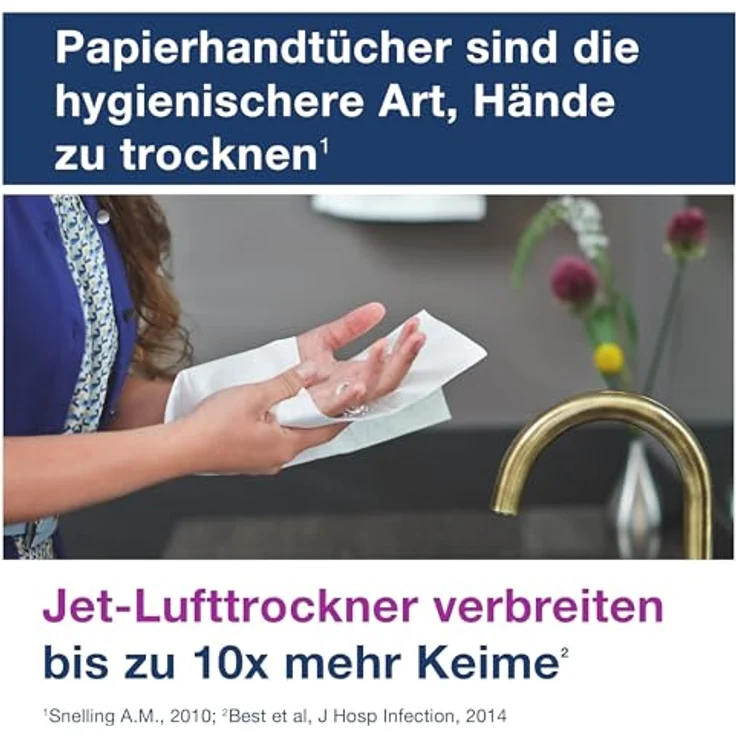 Tork 553008 Papiertuchspender H3 für Zickzack- und Lagenfalz Handtücher, Elevation Design, hygienische Einzeltuchentnahme, Schwarz – Bild 6
