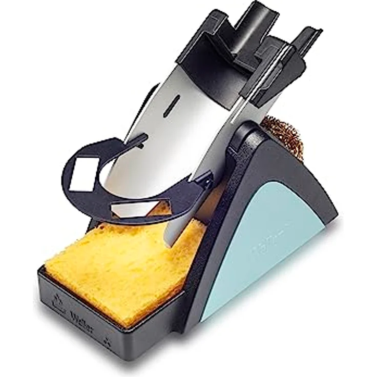 Weller T0051518499 WSR 210 Pinzette, 2-in-1 Sicherheitsablage mit Metallwolle Messing und Schwamm – Bild 4