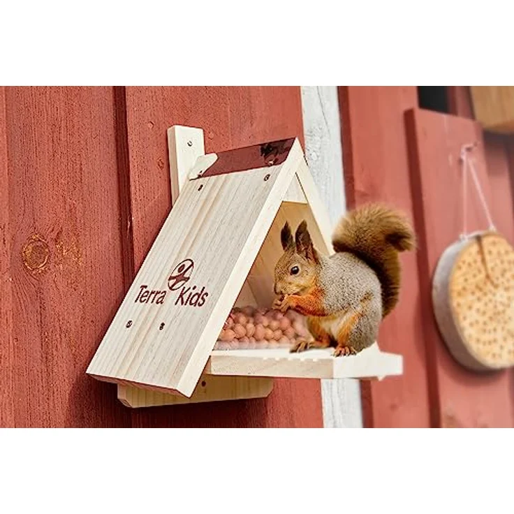 Haba Terra Kids Eichhörnchen Futterhaus-Bausatz, praktisches Futterhäuschen aus umweltfreundlichen Materialien, unisex neutral – Bild 7