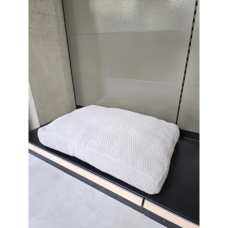 Flamingo Kissen Jacquard Rechteck grau - 100x70x12cm - Waschbar - Rutschfester Boden - Abnehmbarer Bezug mit Reißverschluss – Bild 5