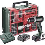 Metabo Akku-Bohrschrauber BS 18 LTX, inkl. 2. Akku, bürstenlos, mit Koffer und Ladegerät, für gängige Bohr- und Schraubanwendungen