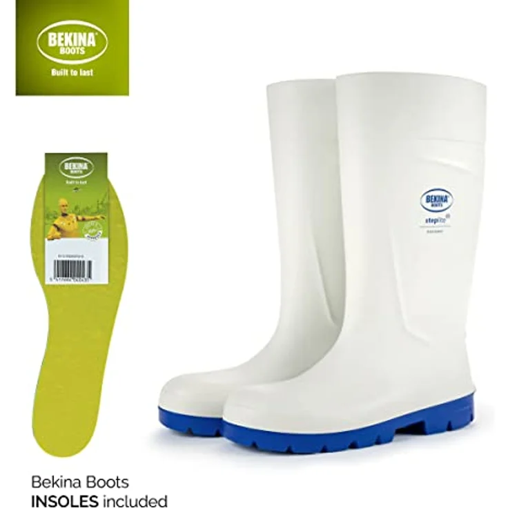 Bekina Steplite Easygrip O4 Arbeitsschuh, Kälteisolierend bis -20°C, Wasserdicht, Weiß/Blau, Größe 47, Paarweise – Bild 6