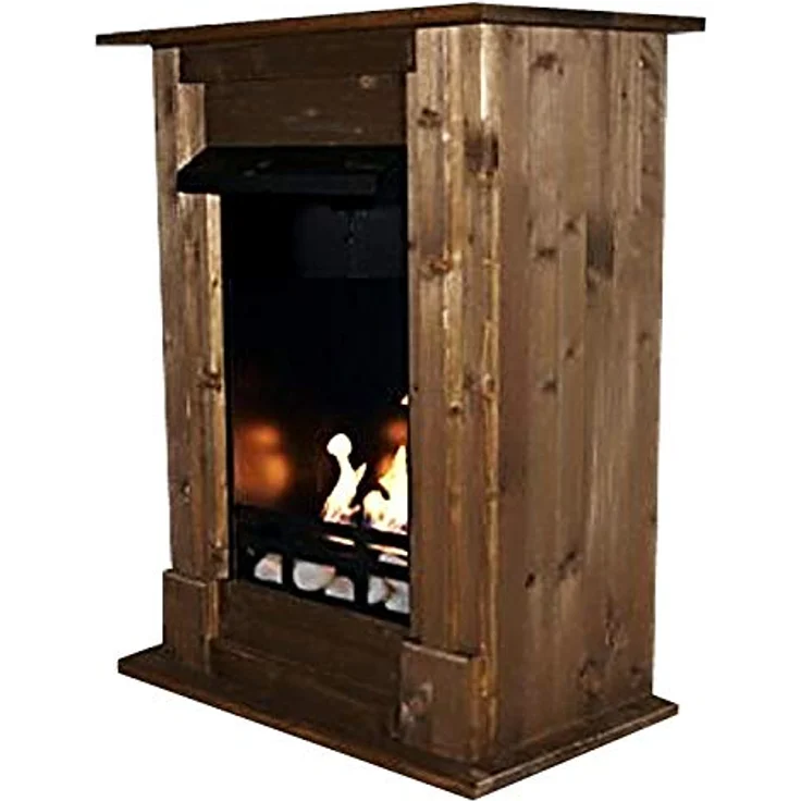 Kaminbau Mierzwa Ethanol und Gelkamin Modell Madrid Deluxe - Farbauswahl Eiche - Gratis zum Kamin das komplette Kaminzubehör – Bild 1